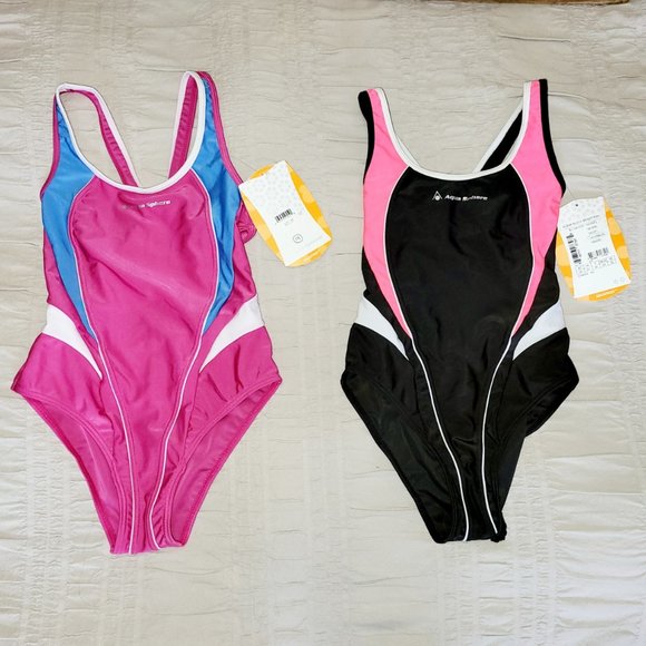 Girls one pieces, lot of 2, NWT Aqua Sphere - Picture 1 of 1